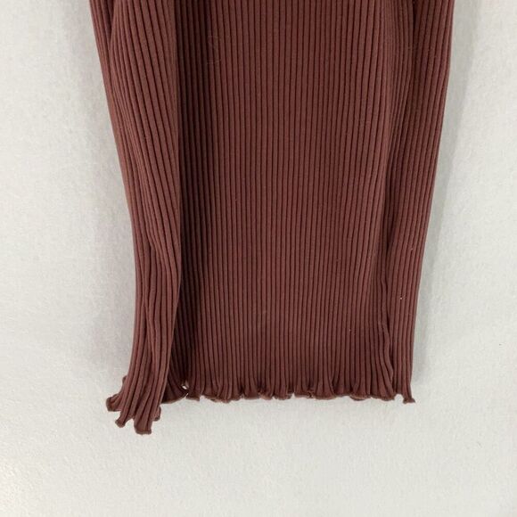 NWT Zara Brown Sleeveless Cut Out Midi Dress Size Medium - Picture 5 of 10